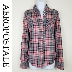 AEROPOSTALE SUPPER SOFT PLAID FLANNEL SHIRT